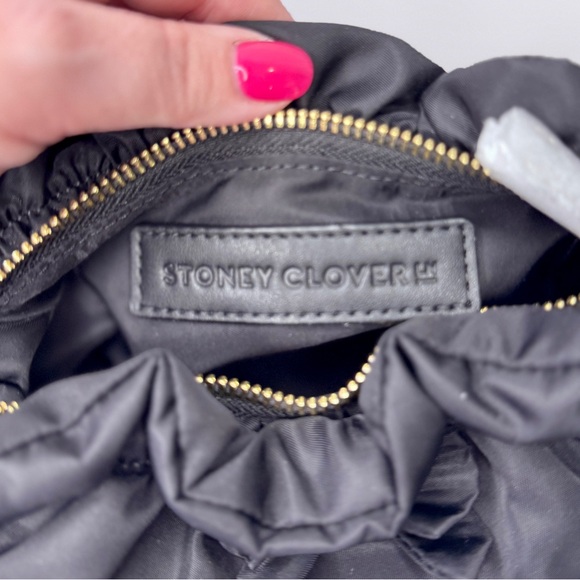 Stoney Clover Lane Bow Bag Pouch • Viral Nylon Clutch • NWT - Picture 6 of 11
